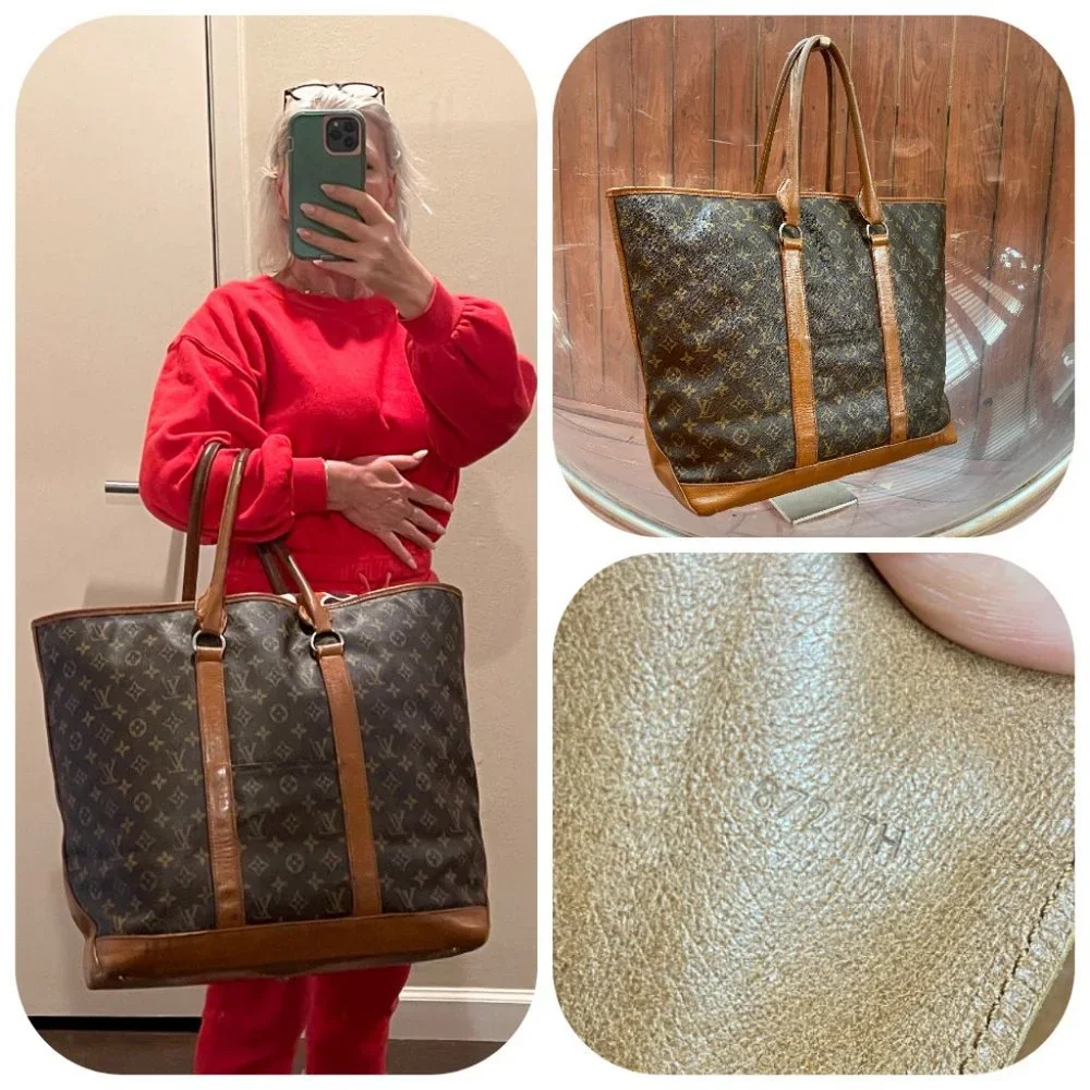 Auc Vintage Louis Vuitton 872TH XL Monogram Sac Weekend GM Tote Bag